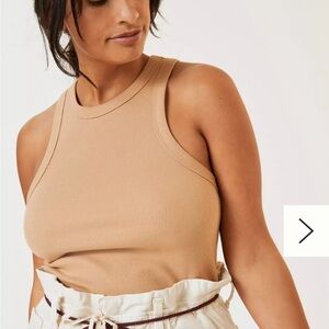 NWT Maeve by Anthropologie Sleeveless Cropped Racerback Tank